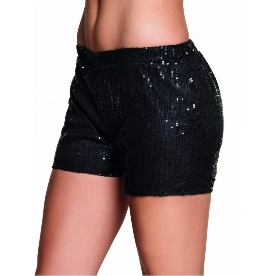 Shorty Noir Recouvert De Sequins 3 Shorty Noir Recouvert De Sequins