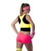 Shorty Rose Fluo Pour Femme -Boutique De Carnaval D'Halloween Shorty rose fluo pour femme