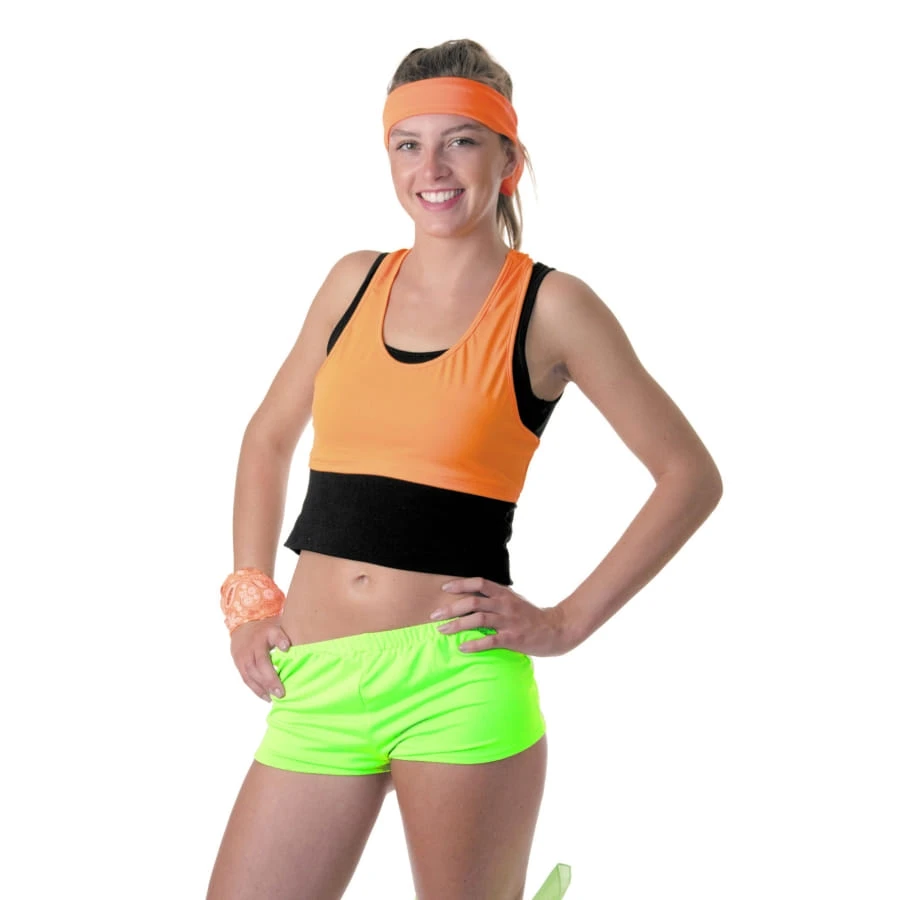 Shorty Vert Fluo Pour Femme 3 Shorty Vert Fluo Pour Femme
