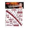 Stickers De Visage Sang Rouge Pailleté 1 Stickers De Visage Sang Rouge Pailleté -Boutique De Carnaval D'Halloween Stickers de visage sang rouge paillete