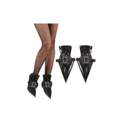 Sur-chaussures De Sorcière Noires En Pointe