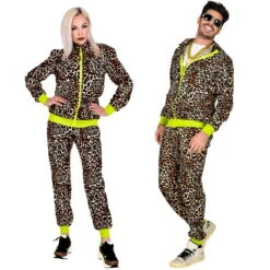 Survêtement Années 80 Motifs Léopard -Boutique De Carnaval D'Halloween Survetement annees 80 motifs leopard 68601