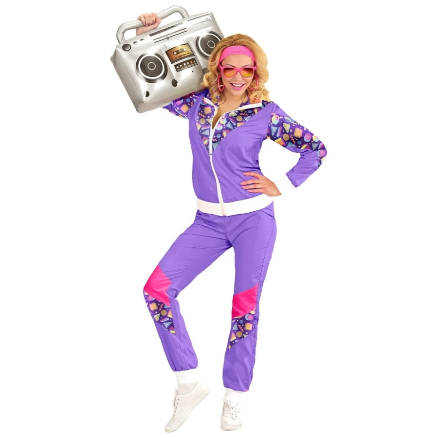 Survêtement Violet Années 80 Grande Taille 4 Survêtement Violet Années 80 Grande Taille – Image 2