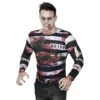 T-shirt De Prisonnier Zombie Photo Réaliste -Boutique De Carnaval D'Halloween T shirt de prisonnier zombie photo realiste