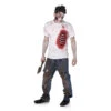 T-shirt De Zombie Avec Côtes Visibles -Boutique De Carnaval D'Halloween T shirt de zombie avec cotes visibles