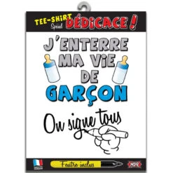 T-shirt Enterrement Vie De Jeune Fille Ou Garcon -Boutique De Carnaval D'Halloween T shirt enterrement vie de jeune fille ou garcon 20458