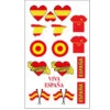Tatouages De Supporter Espagnol -Boutique De Carnaval D'Halloween Tatouages de supporter espagnol