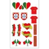 Tatouages Pour Supporter Portugais 1 Tatouages Pour Supporter Portugais -Boutique De Carnaval D'Halloween Tatouages pour supporter portugais