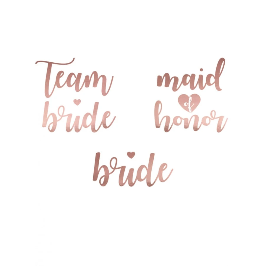 Tatouages Team Bride Rose, Par 13 3 Tatouages Team Bride Rose, Par 13