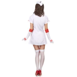 Tenue Blanche D'infirmière Sexy Pour Adulte 11 Tenue Blanche D'infirmière Sexy Pour Adulte -Boutique De Carnaval D'Halloween Tenue blanche d infirmiere sexy pour adulte 14305