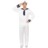 Tenue Blanche De Marin Pour Homme -Boutique De Carnaval D'Halloween Tenue blanche de marin pour homme