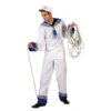 Tenue Blanche De Marin Pour Homme Adulte -Boutique De Carnaval D'Halloween Tenue blanche de marin pour homme adulte
