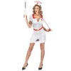 Tenue Courte D'infirmière Blanche 1 Tenue Courte D'infirmière Blanche -Boutique De Carnaval D'Halloween Tenue courte d infirmiere blanche