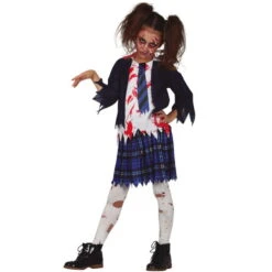 Tenue D'écolière Zombie Pour Fille