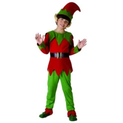 Tenue D'elfe De Noël Pour Garçon -Boutique De Carnaval D'Halloween Tenue d elfe de noel pour garcon 24368