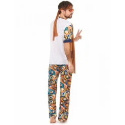 Tenue D'homme Hippie Motifs Années 60 -Boutique De Carnaval D'Halloween Tenue d homme hippie motifs annees 60 27112