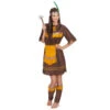 Tenue D'indienne Cintrée Marron Et Orange -Boutique De Carnaval D'Halloween Tenue d indienne cintree marron et orange