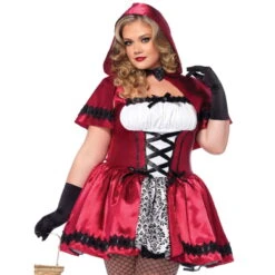 Tenue De Chaperon Rouge Grande Taille -Boutique De Carnaval D'Halloween Tenue de chaperon rouge grande taille 29543