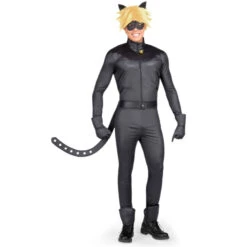 Tenue De Chat Noir Pour Homme, En Coffret