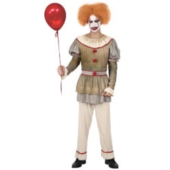 Tenue De Clown Vintage Sinistre Pour Homme