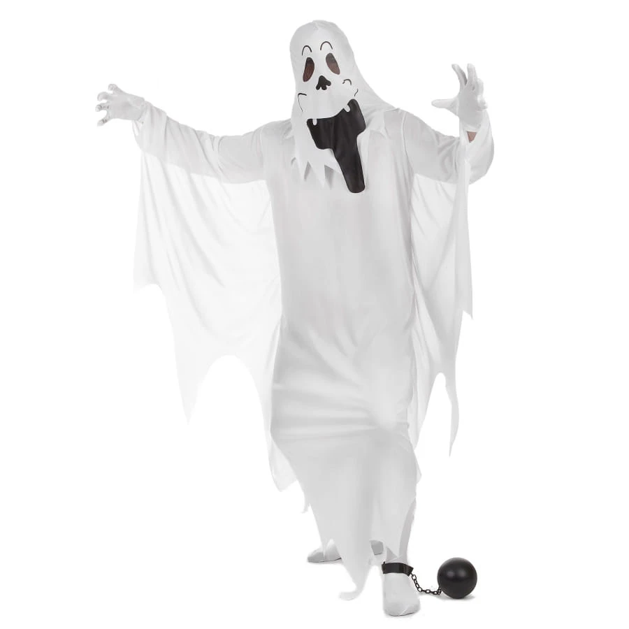 Tenue De Fantôme Blanc Traditionnel Pour Adulte 4 Tenue De Fantôme Blanc Traditionnel Pour Adulte – Image 2