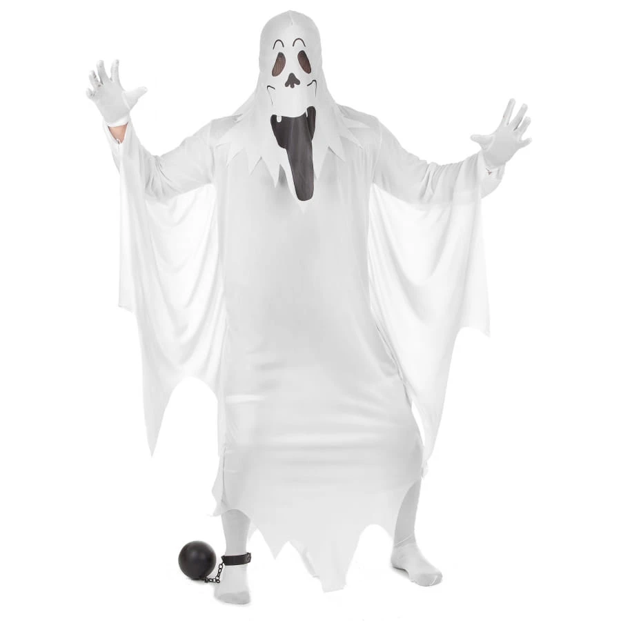 Tenue De Fantôme Blanc Traditionnel Pour Adulte 3 Tenue De Fantôme Blanc Traditionnel Pour Adulte