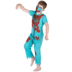 Tenue De Médecin Zombie Ensanglanté Pour Enfant -Boutique De Carnaval D'Halloween Tenue de medecin zombie ensanglante pour enfant 50017