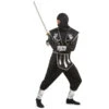 Tenue De Ninja Noire Et Argentée Pour Homme
