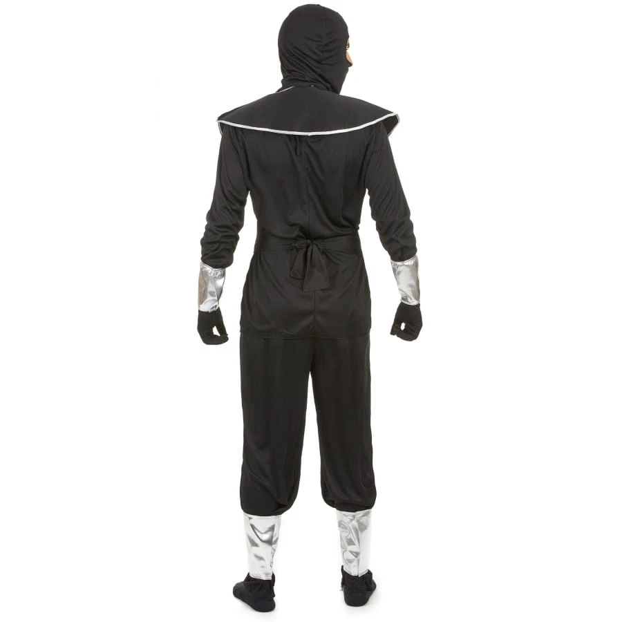 Tenue De Ninja Noire Et Argentée Pour Homme 5 Tenue De Ninja Noire Et Argentée Pour Homme – Image 3