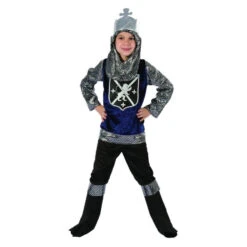 Tenue De Petit Chevalier Bleu 10 Tenue De Petit Chevalier Bleu -Boutique De Carnaval D'Halloween Tenue de petit chevalier bleu 26941