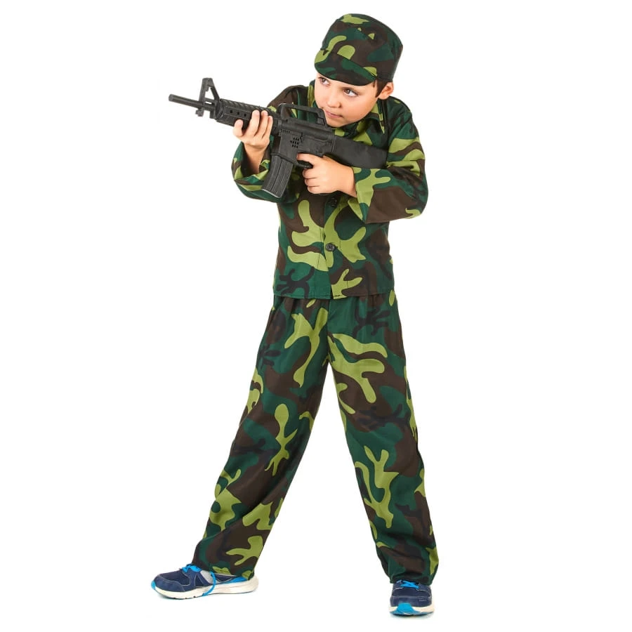 Tenue De Petit Militaire Imprimé Camouflage 4 Tenue De Petit Militaire Imprimé Camouflage – Image 2