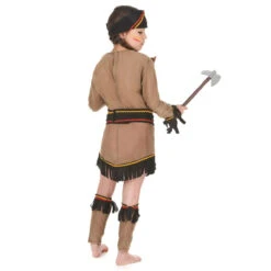 Tenue De Petite Indienne Marron Avec Franges 9 Tenue De Petite Indienne Marron Avec Franges -Boutique De Carnaval D'Halloween Tenue de petite indienne marron avec franges 14654