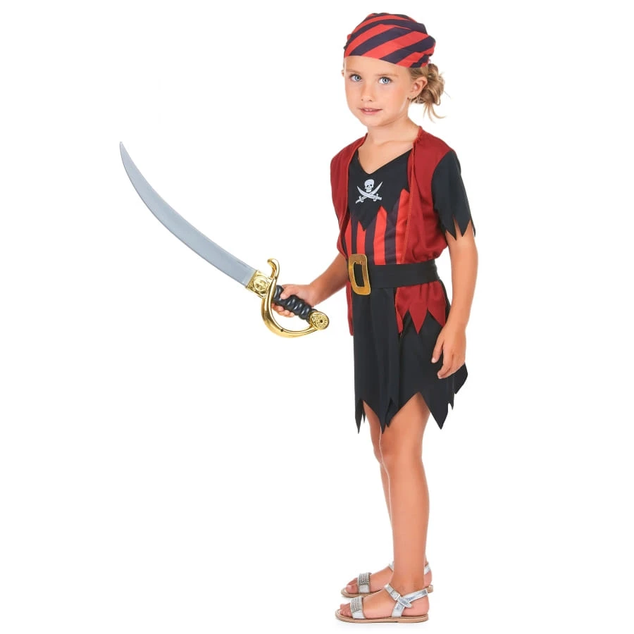 Tenue De Petite Piratesse Noire Et Rouge 5 Tenue De Petite Piratesse Noire Et Rouge – Image 3