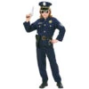Tenue De Policier Bleue Pour Enfant 1 Tenue De Policier Bleue Pour Enfant -Boutique De Carnaval D'Halloween Tenue de policier bleue pour enfant