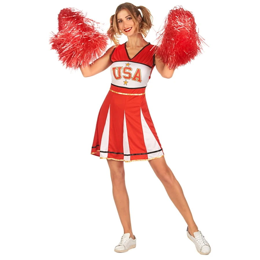 Tenue De Pompom Girl Rouge Et Blanche Pour Femme 3 Tenue De Pompom Girl Rouge Et Blanche Pour Femme