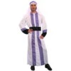 Tenue De Prince Arabe Blanche Et Violette