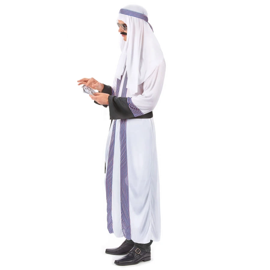 Tenue De Prince Arabe Blanche Et Violette 5 Tenue De Prince Arabe Blanche Et Violette – Image 3