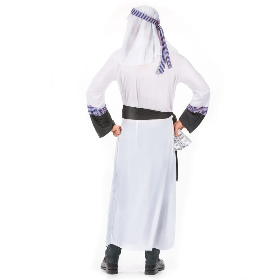 Tenue De Prince Arabe Blanche Et Violette 6 Tenue De Prince Arabe Blanche Et Violette – Image 4