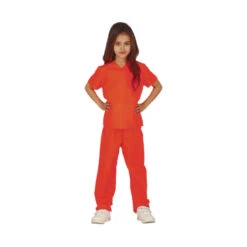 Tenue De Prisonnière Orange Pour Enfant
