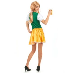 Tenue De Serveuse Bavaroise Verte Et Jaune -Boutique De Carnaval D'Halloween Tenue de serveuse bavaroise verte et jaune 17288