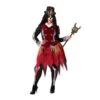 Tenue De Sorcière Squelette Rouge, Grande Taille 1 Tenue De Sorcière Squelette Rouge, Grande Taille -Boutique De Carnaval D'Halloween Tenue de sorciere squelette rouge grande taille