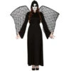 Tenue De Spectre Avec Ailes En Dentelle Pour Femme 2 Tenue De Spectre Avec Ailes En Dentelle Pour Femme -Boutique De Carnaval D'Halloween Tenue de spectre avec ailes en dentelle pour femme