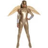 Tenue De Wonder Woman Dorée Pour Femme, Luxe -Boutique De Carnaval D'Halloween Tenue de wonder woman doree pour femme luxe