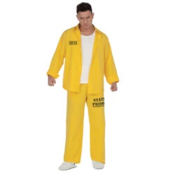 Tenue Jaune De Prisonnier Pour Adulte