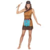 Tenue Marron Courte De Femme Indienne -Boutique De Carnaval D'Halloween Tenue marron courte de femme indienne