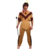 Tenue Marron D'indien Pour Homme Adulte -Boutique De Carnaval D'Halloween Tenue marron d indien pour homme adulte