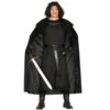 Tenue Médiéval Homme De La Nuit Effet Col Fourrure -Boutique De Carnaval D'Halloween Tenue medieval homme de la nuit effet col fourrure