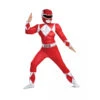 Tenue Rouge De Power Rangers Musclé Pour Enfant -Boutique De Carnaval D'Halloween Tenue rouge de power rangers muscle pour enfant