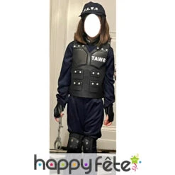 Tenue SWAT Pour Enfant 11 Tenue SWAT Pour Enfant -Boutique De Carnaval D'Halloween Tenue swat pour enfant 6028