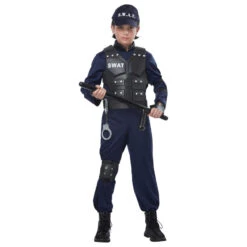 Tenue SWAT Pour Enfant 8 Tenue SWAT Pour Enfant -Boutique De Carnaval D'Halloween Tenue swat pour enfant 62093